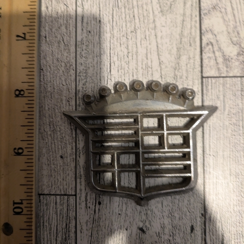 Cadillac Silver Car Emblem